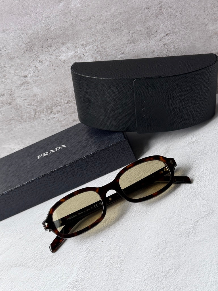 Prada PR D06S Sunglasses in Havana Yellow