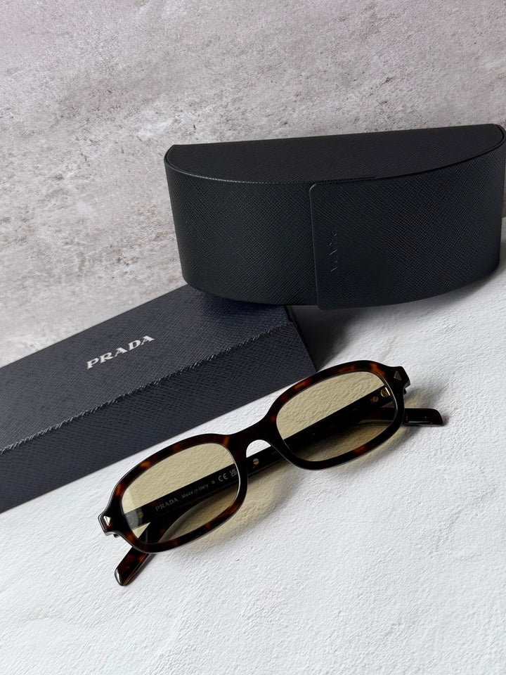 Prada PR D06S Sunglasses in Havana Yellow