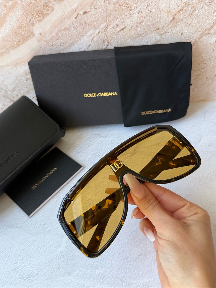 Dolce & Gabbana DG6205 Brown Mask Sunglasses