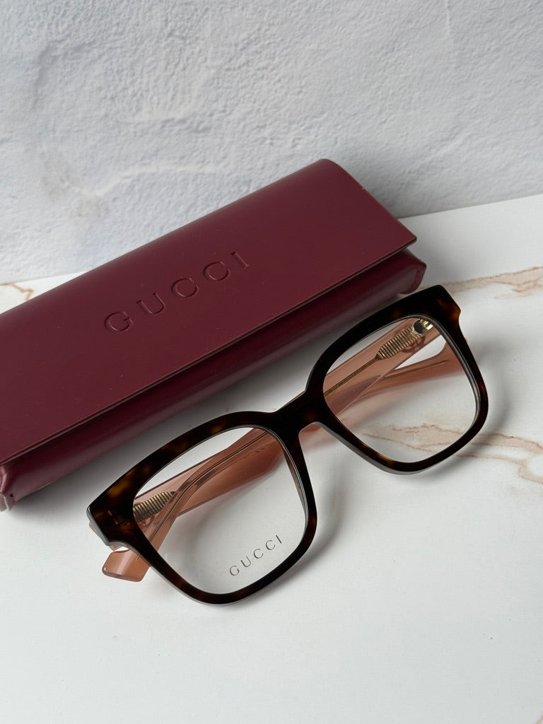 Marcos cuadrados Gucci GG0958O en marrón 