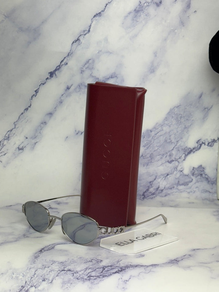Gucci GG1935S Geometric Sunglasses in Silver