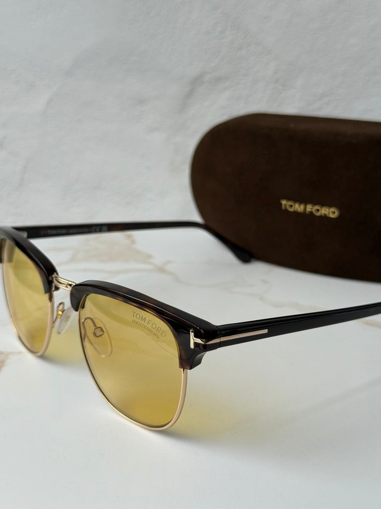 Tom Ford FT0248 Henry Sunglasses in Havana Yellow Photochromic