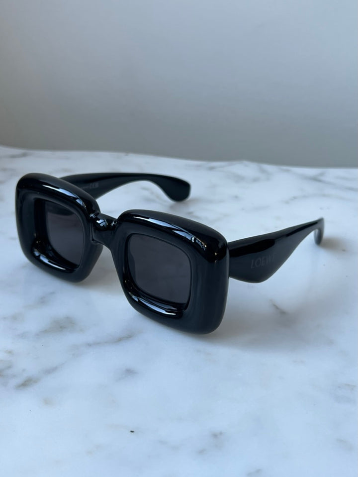 Loewe LW40098I Inflated Square Sunglasses in Black