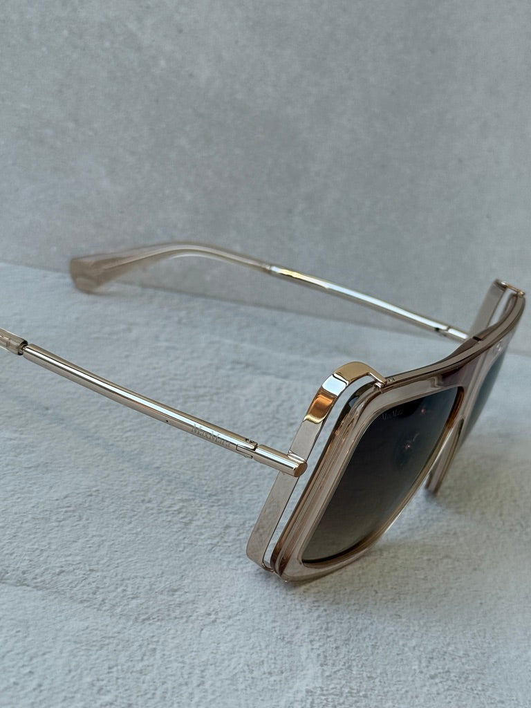 Max Mara MM0119 Jean Sunglasses in Transparent Pink