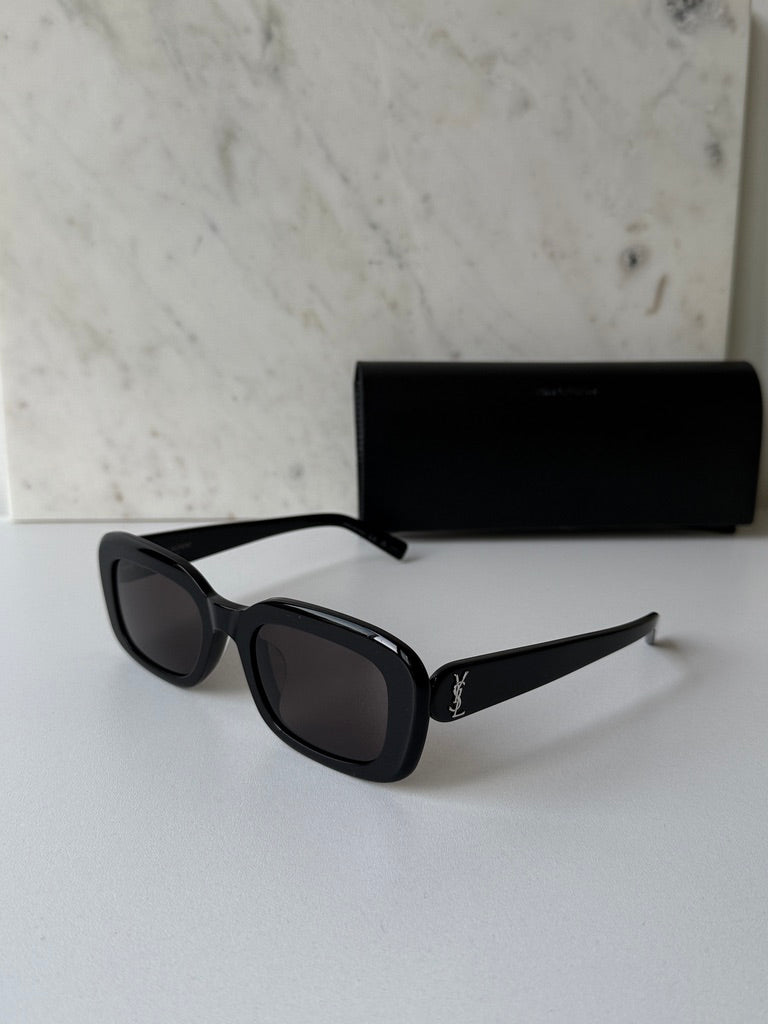 Saint Laurent SL M130 Sunglasses in Black Silver