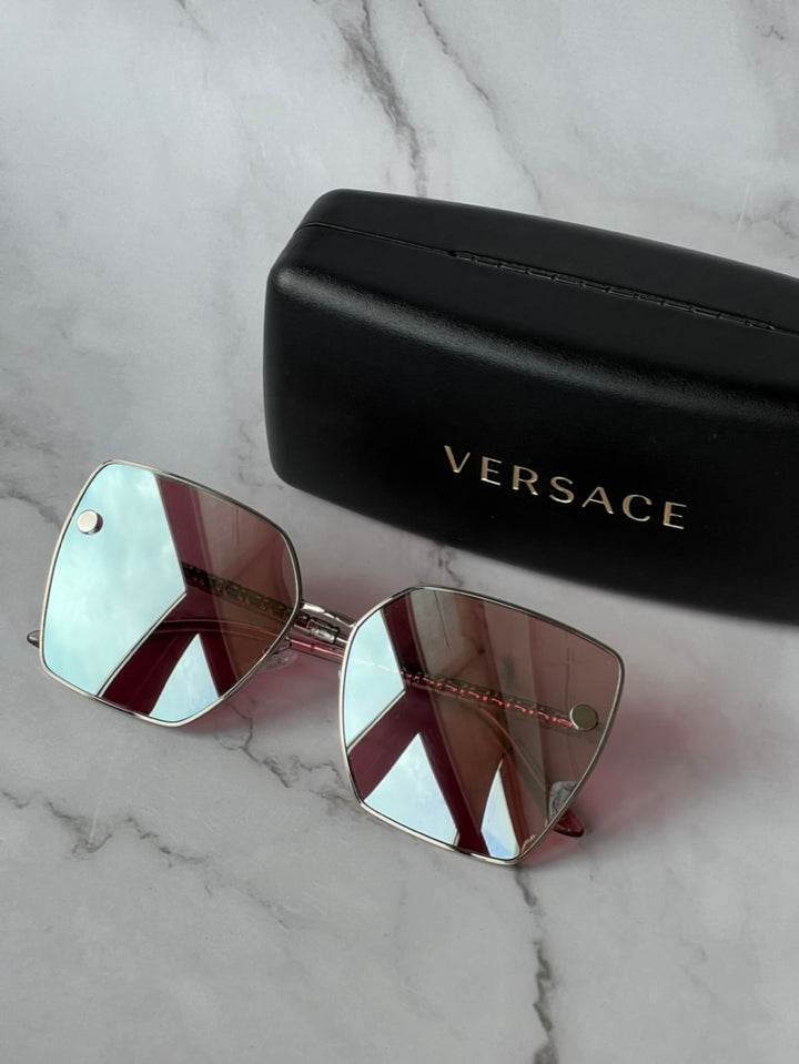 Versace VE2270D Sunglasses in Silver Lilac Mirror