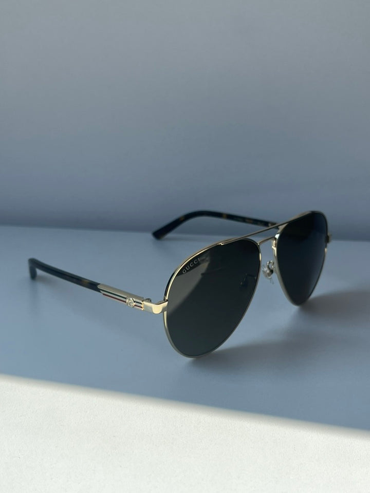 Gucci GG1288SA Gold Aviator Sunglasses