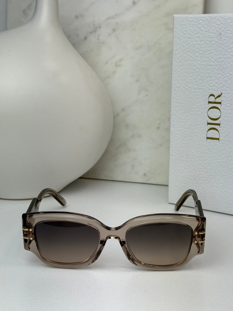 Dior Signature S13I Sunglasses in Transparent Pink