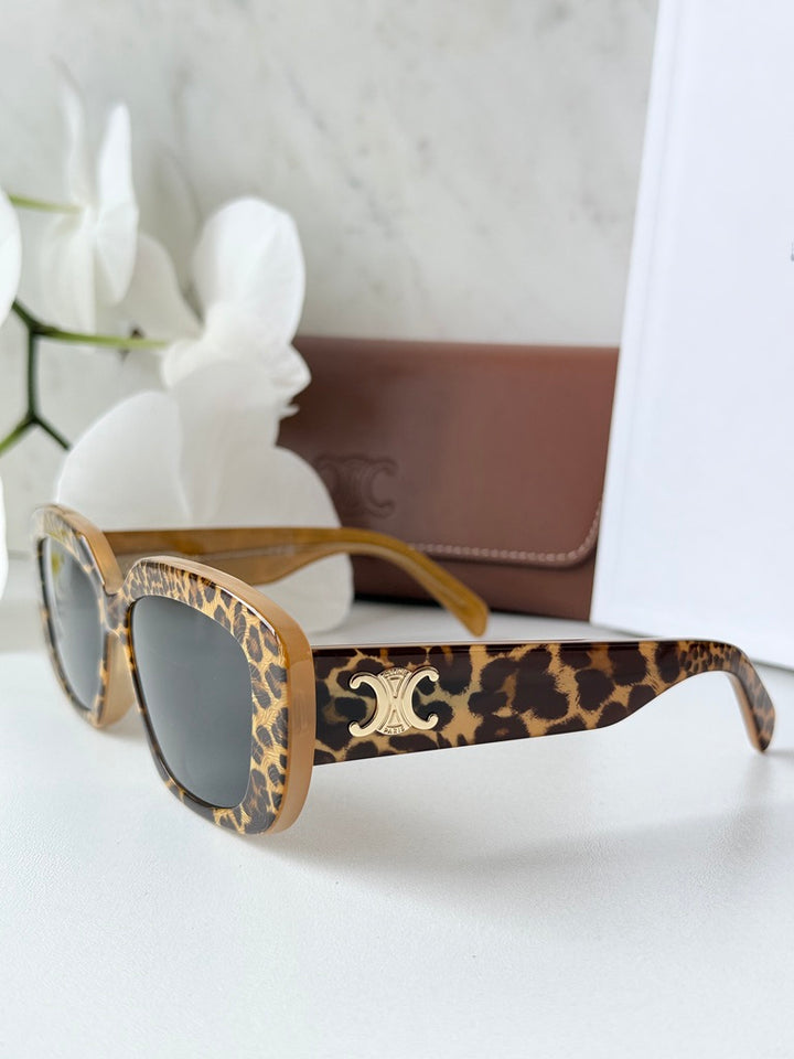 Celine CL40216U Triomphe Animal Print Sunglasses