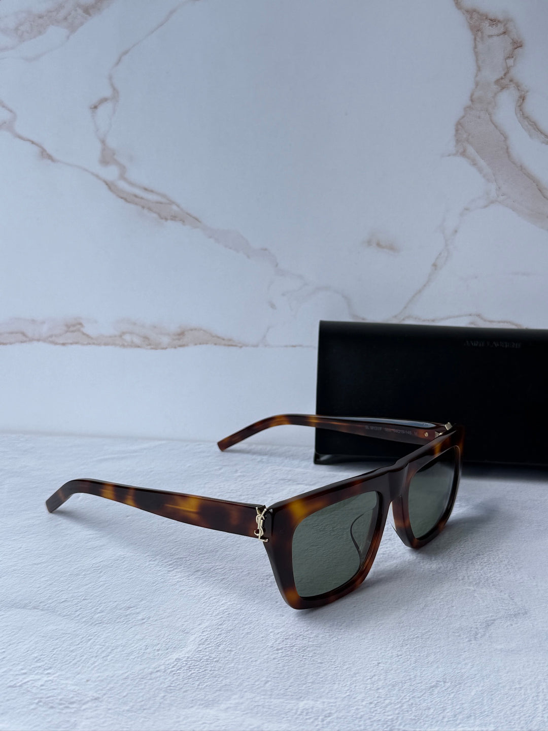 Saint Laurent SL M131/F Sunglasses in Brown Gold