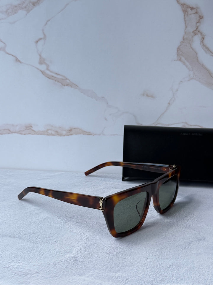Saint Laurent SL M131/F Sunglasses in Brown Gold