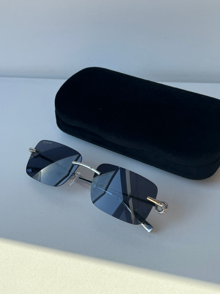 Gucci GG1703S Rimless Sunglasses in Silver