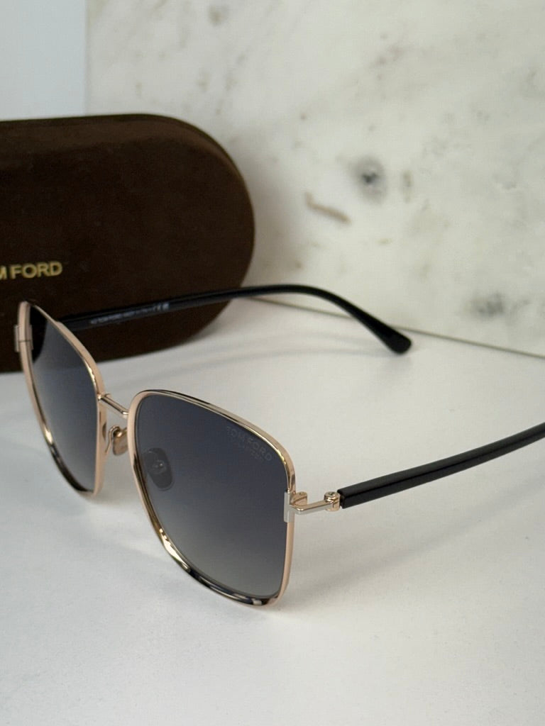 Tom Ford Fern FT1029 Sunglasses in Rose Gold Polarized