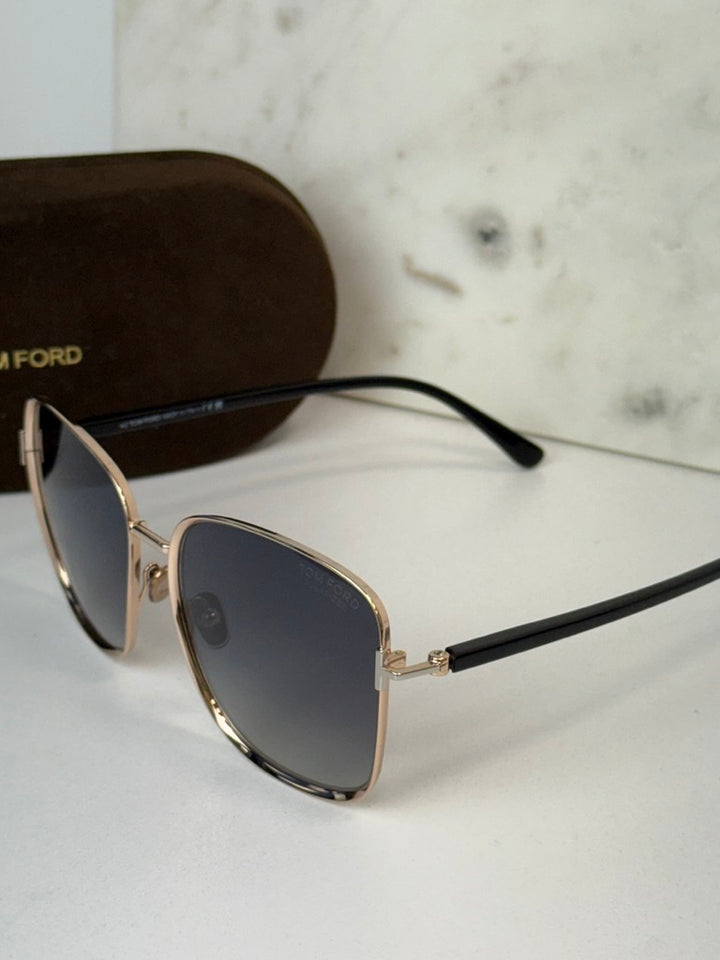 Tom Ford Fern FT1029 Sunglasses in Rose Gold Polarized