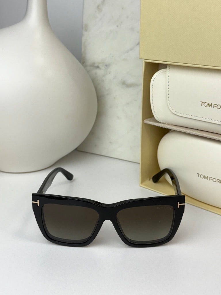 Tom Ford FT6069-B Clip On Square Sunglasses in Black