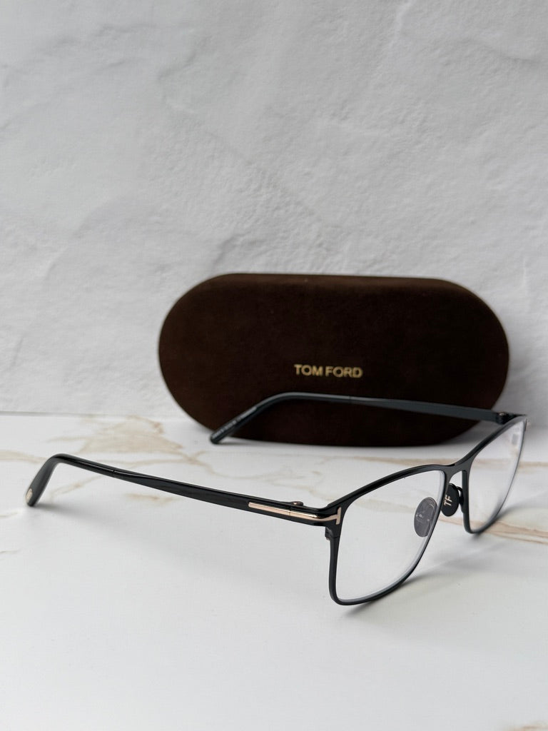 Tom Ford FT5935-B Matte Gunmetal Titanium Bluelight Frames