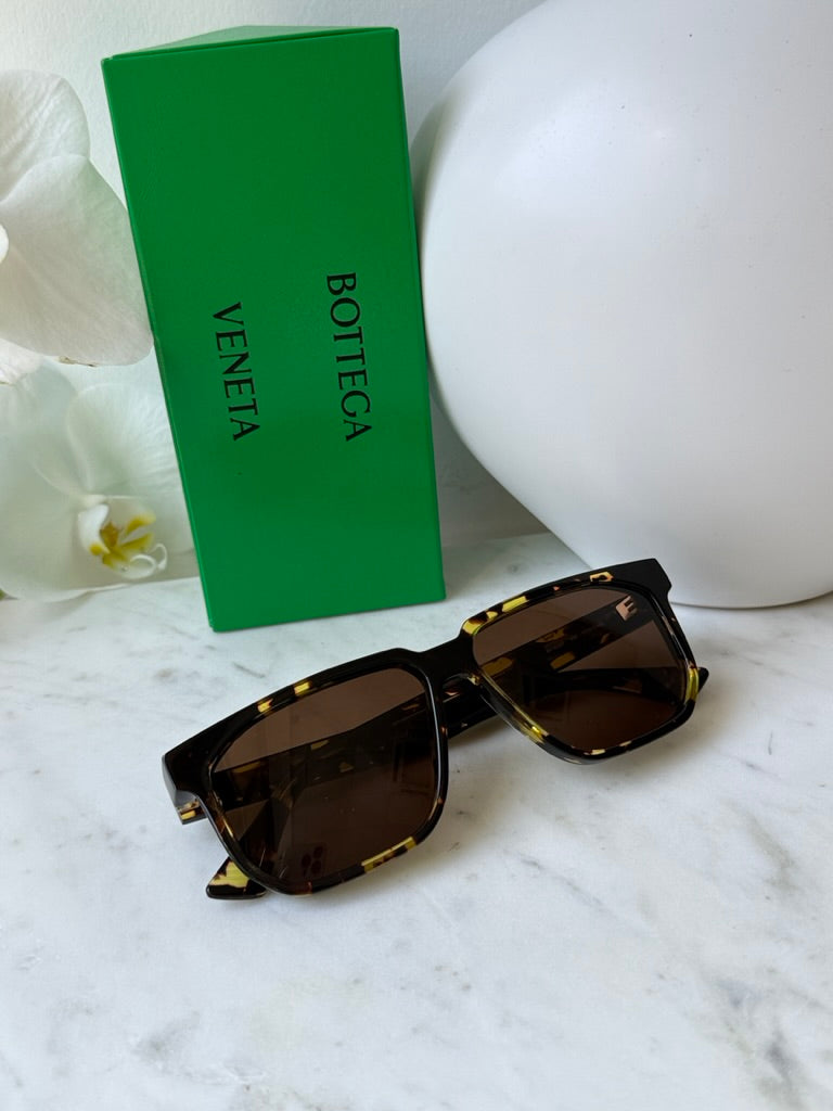 Bottega Veneta BV1033S Brown Square Sunglasses