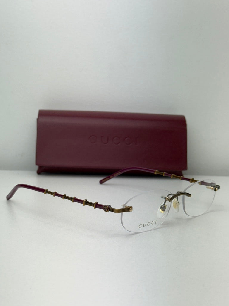 Monturas de ojos de gato Gucci GG0634O en marrón