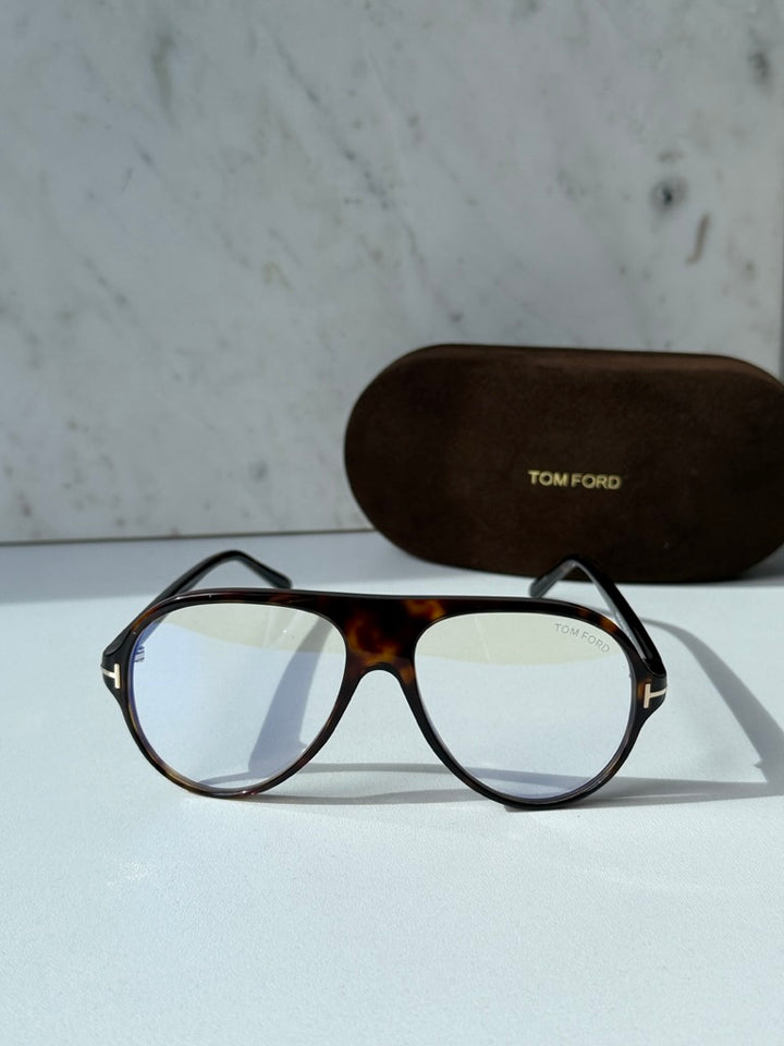 Tom Ford FT5012-B Brown Oversized Bluelight Frames