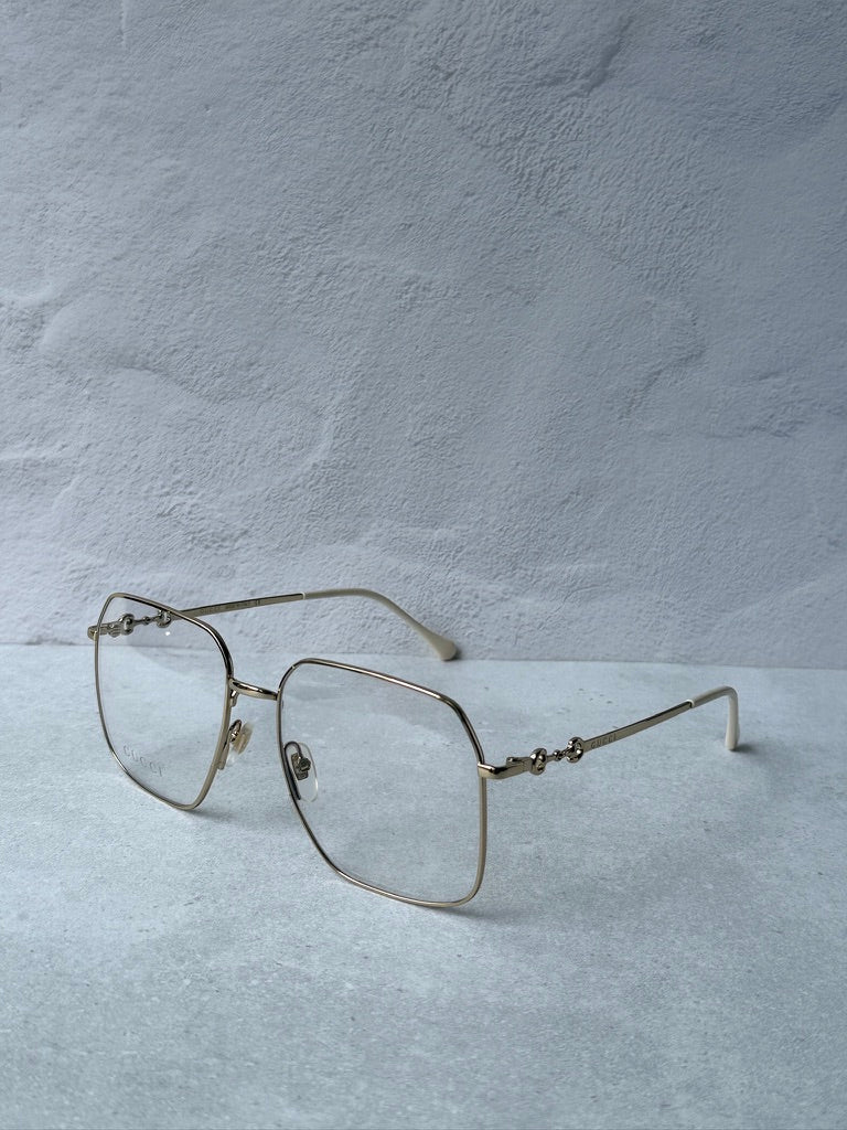 Gucci GG0952O Oversized Metal Square Frames in Gold