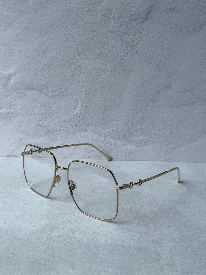 Gucci GG0952O Oversized Metal Square Frames in Gold