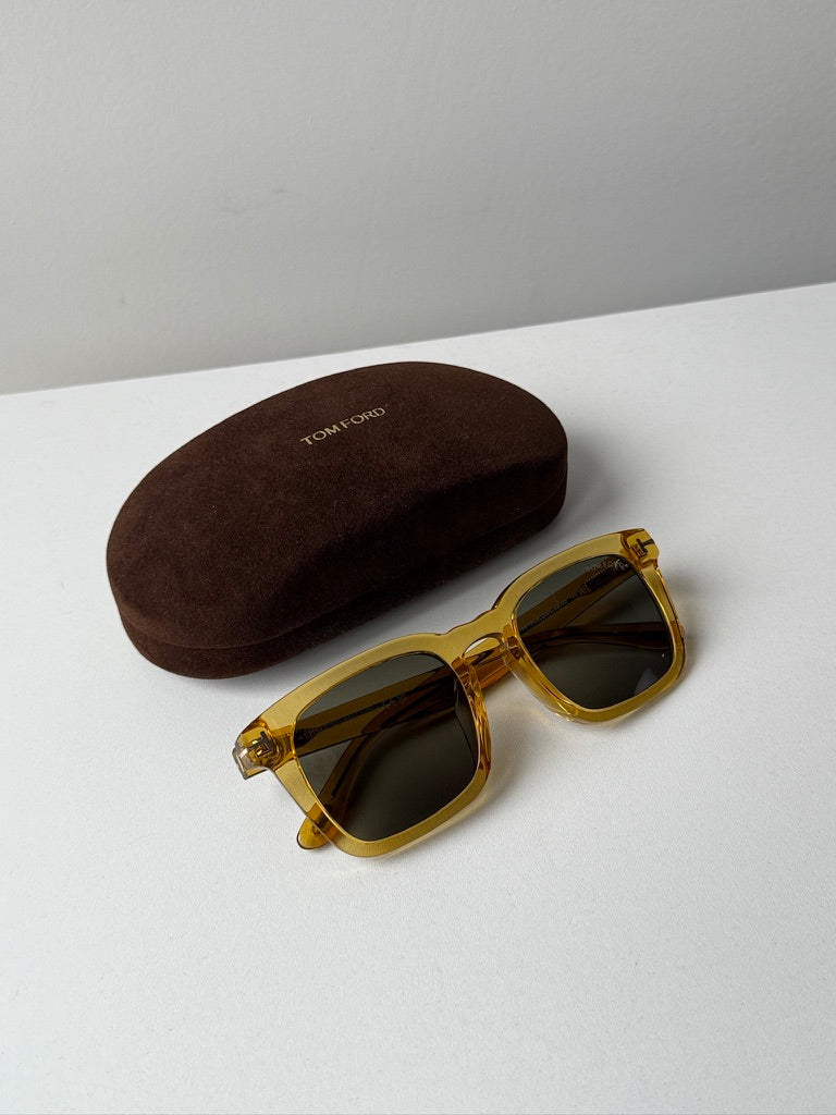 Tom Ford Dax FT0751 Transparent Yellow Sunglasses