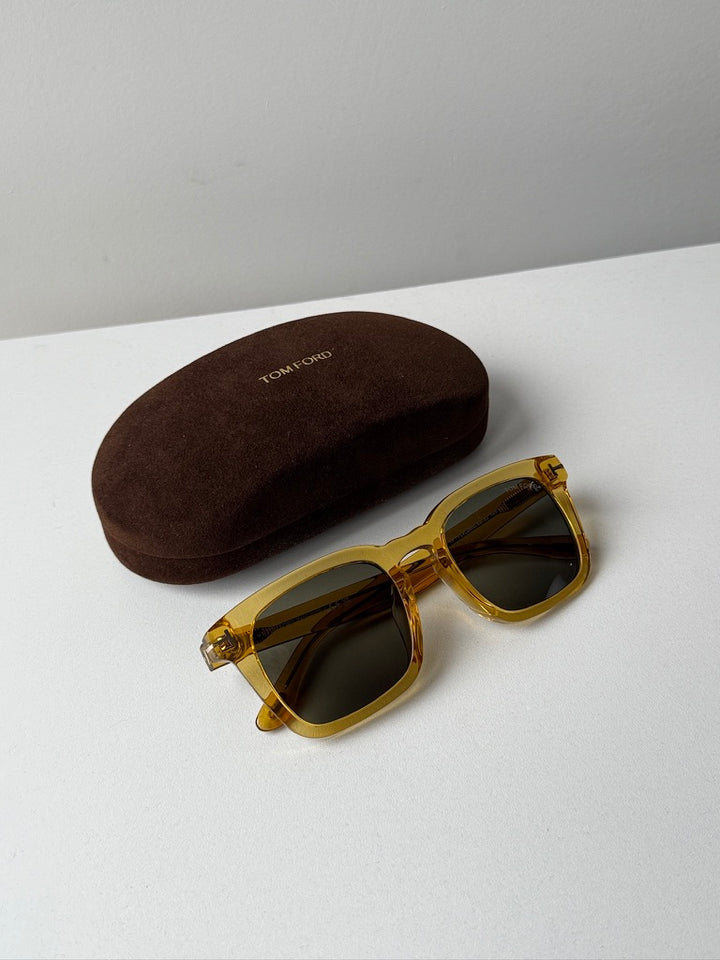 Tom Ford Dax FT0751 Transparent Yellow Sunglasses