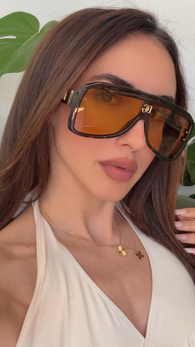 Dolce & Gabbana DG6205 Brown Mask Sunglasses