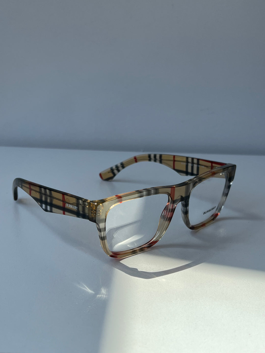 Burberry BE2411 Thick Rim Check Print Frames