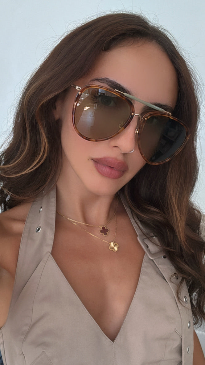 Gafas de sol de aviador de gran tamaño Gucci GG0672S en La Habana