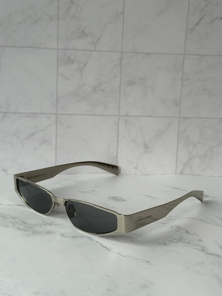 Saint Laurent SL739 Sunglasses in Silver