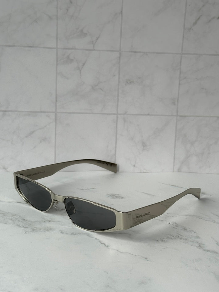 Saint Laurent SL739 Sunglasses in Silver