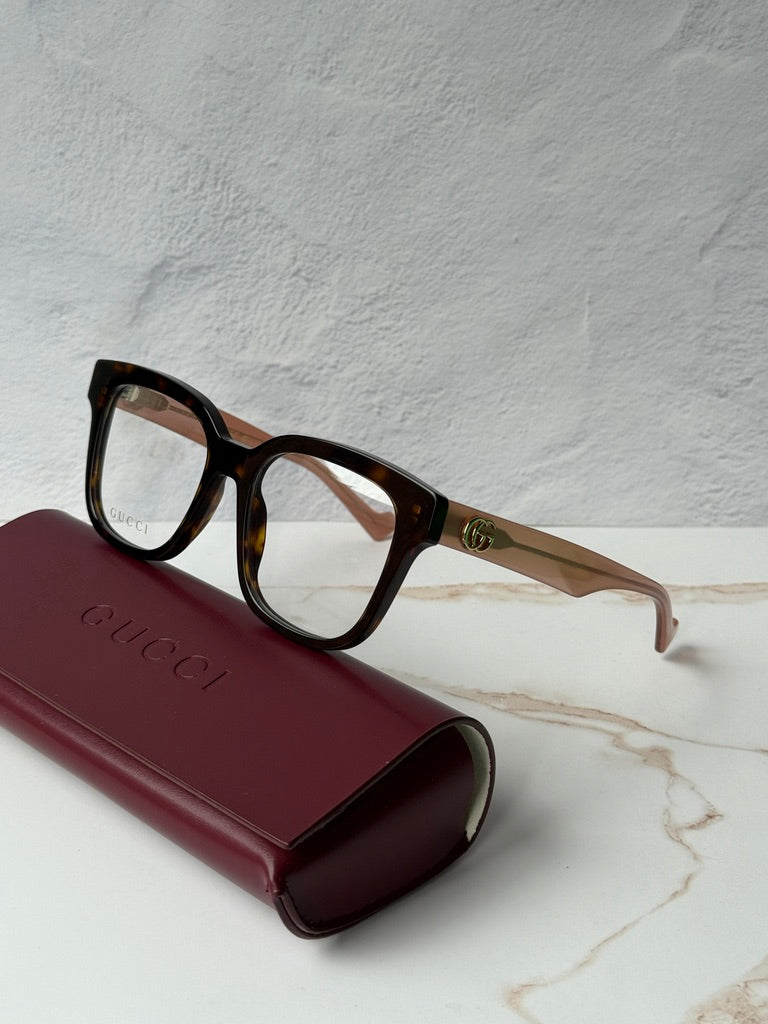 Marcos cuadrados Gucci GG0958O en marrón 