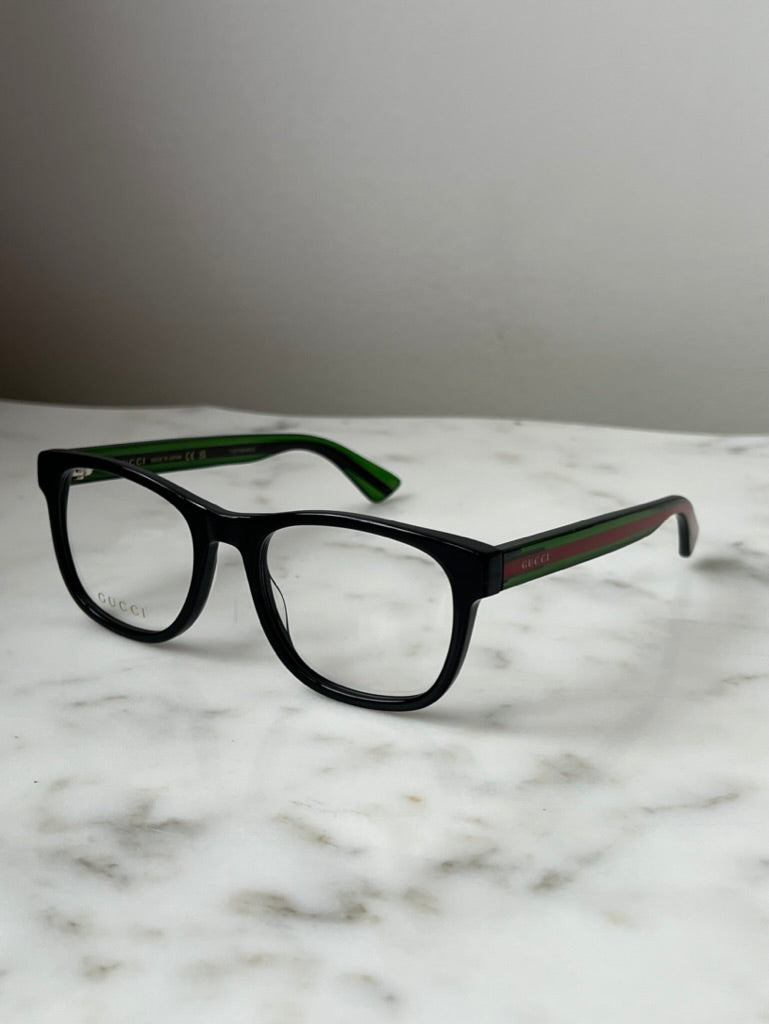 Gucci GG0004ON Square Eyeglasses Frames in Black