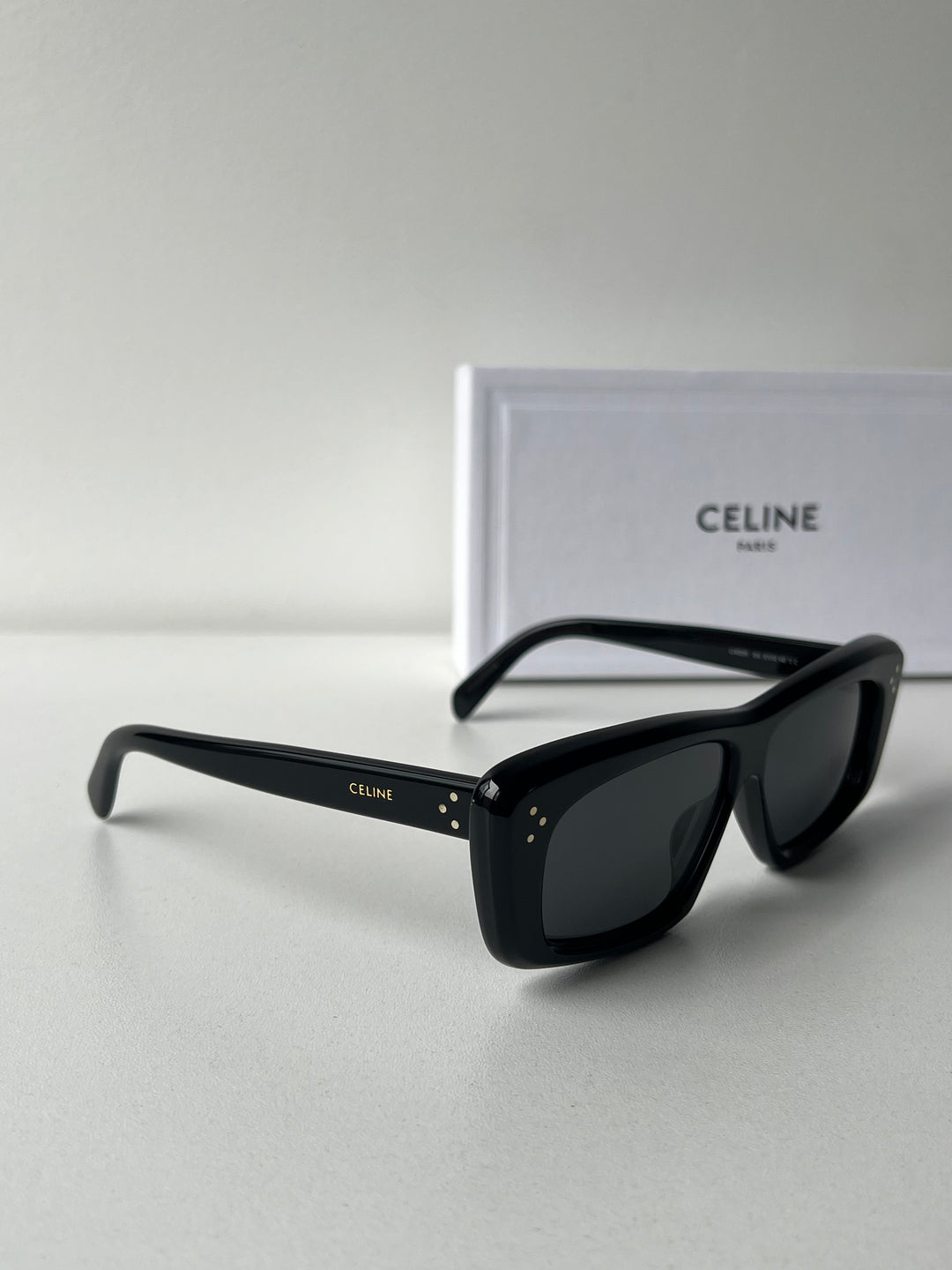 Celine sunglasses black square best sale