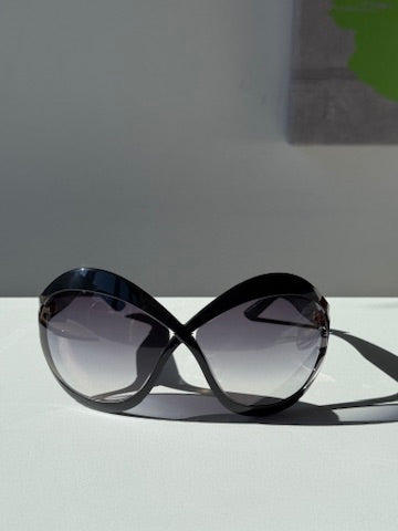 Tom Ford Carine FT0902 Black Mask Sunglasses – Designer Daydream