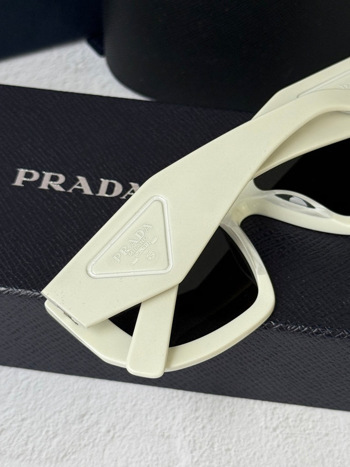 Prada PR D04SU Aviator Sunglasses in White