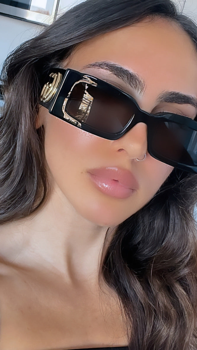 gucci goggles for ladies Gucci GG1425S Sunglasses 001 Black 53mm