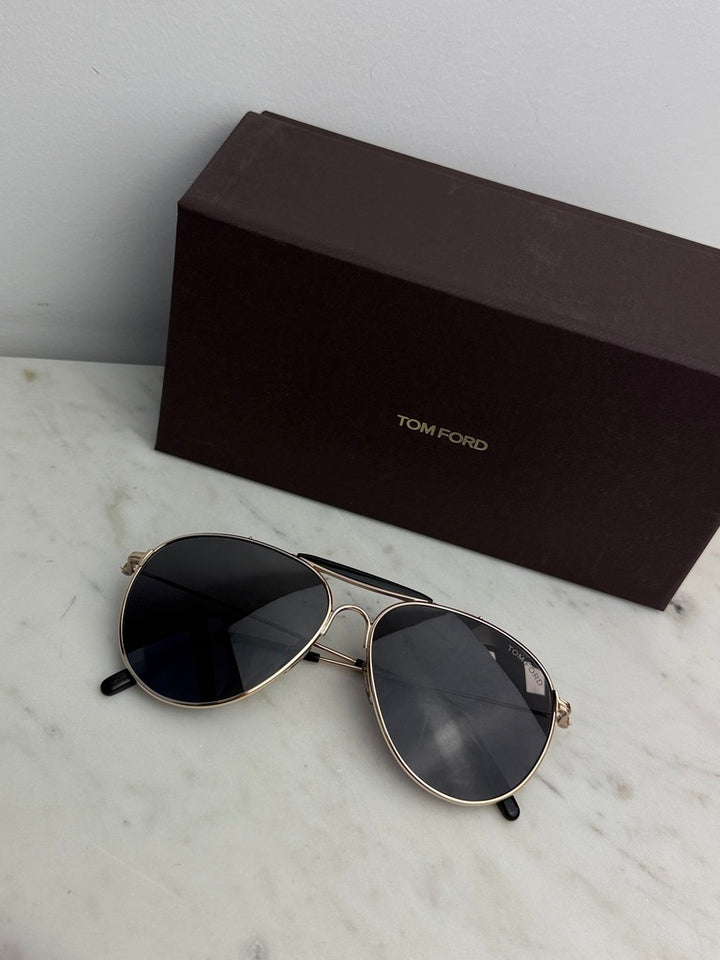 Tom Ford Raphael FT0995 Aviator Sunglasses in Gold Grey
