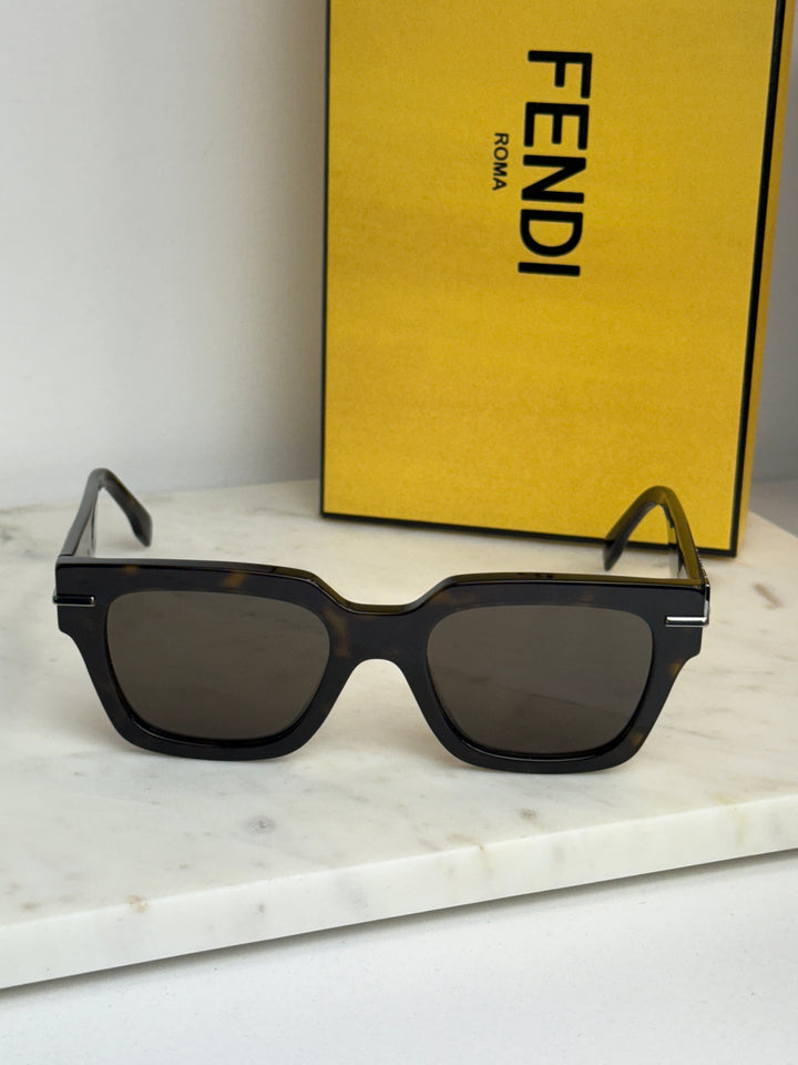 Fendi FE40078I Fendigraphy Brown Havana Unisex Sunglasses