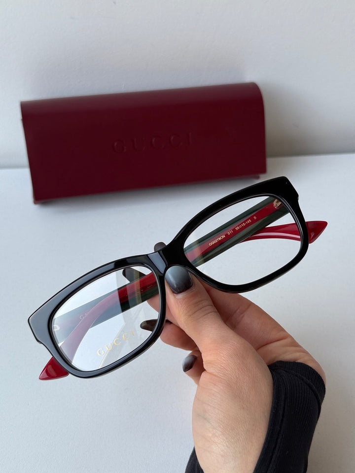 Gucci GG0278ON Black Striped Leg Frames