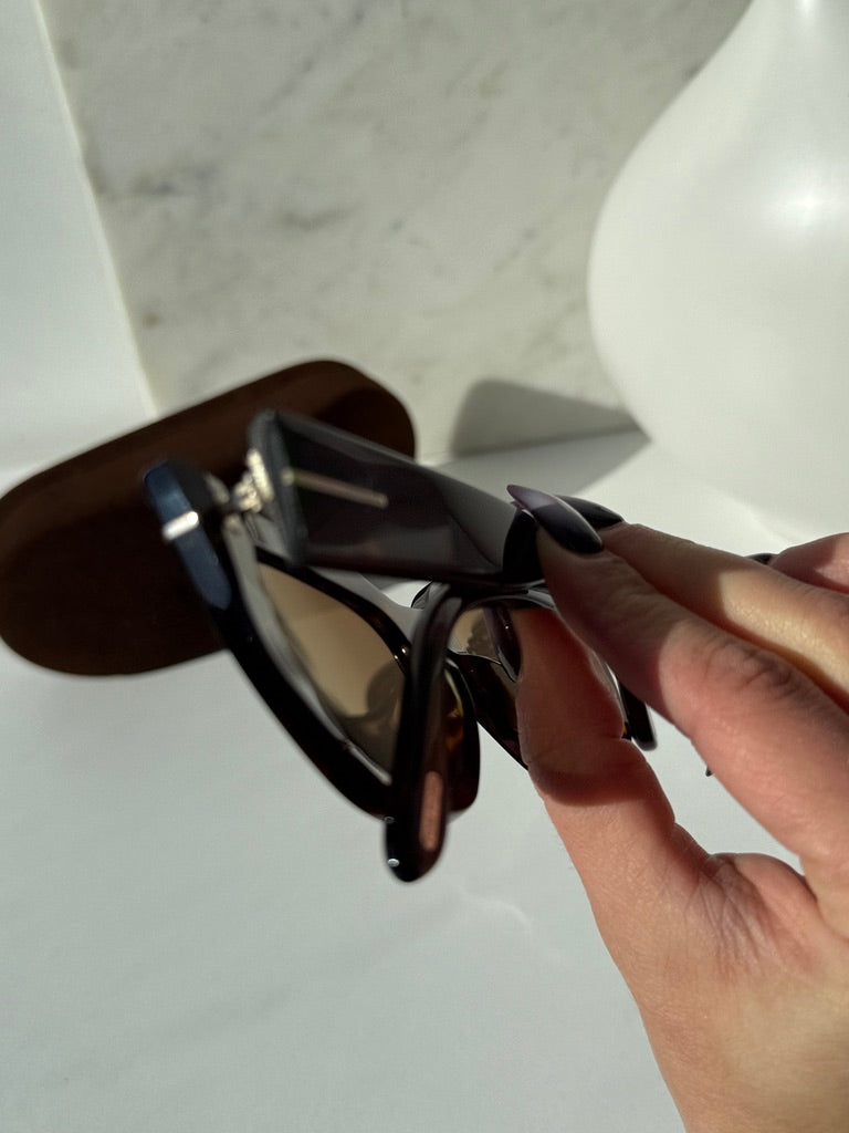 Tom Ford Gia FT0766 Gafas de sol en rosa vintage