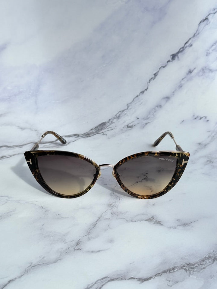 Tom Ford Anjelica FT0868 Cat Eye Sunglasses in Animal Brown