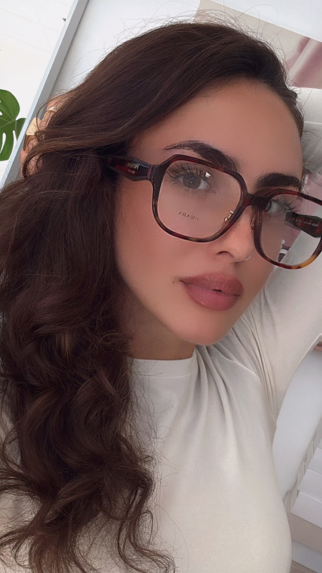 Prada PR B07VD Eyeglasses Frames in Poppy Tortoise