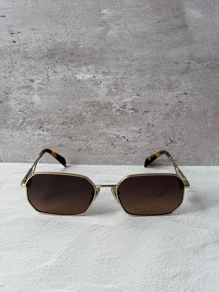 Gafas de sol Prada PR A51S en espejo azul dorado 