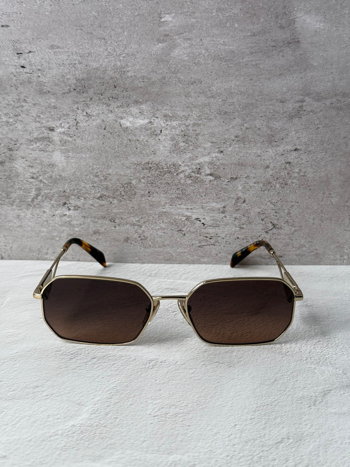 Gafas de sol Prada PR A51S en espejo azul dorado 