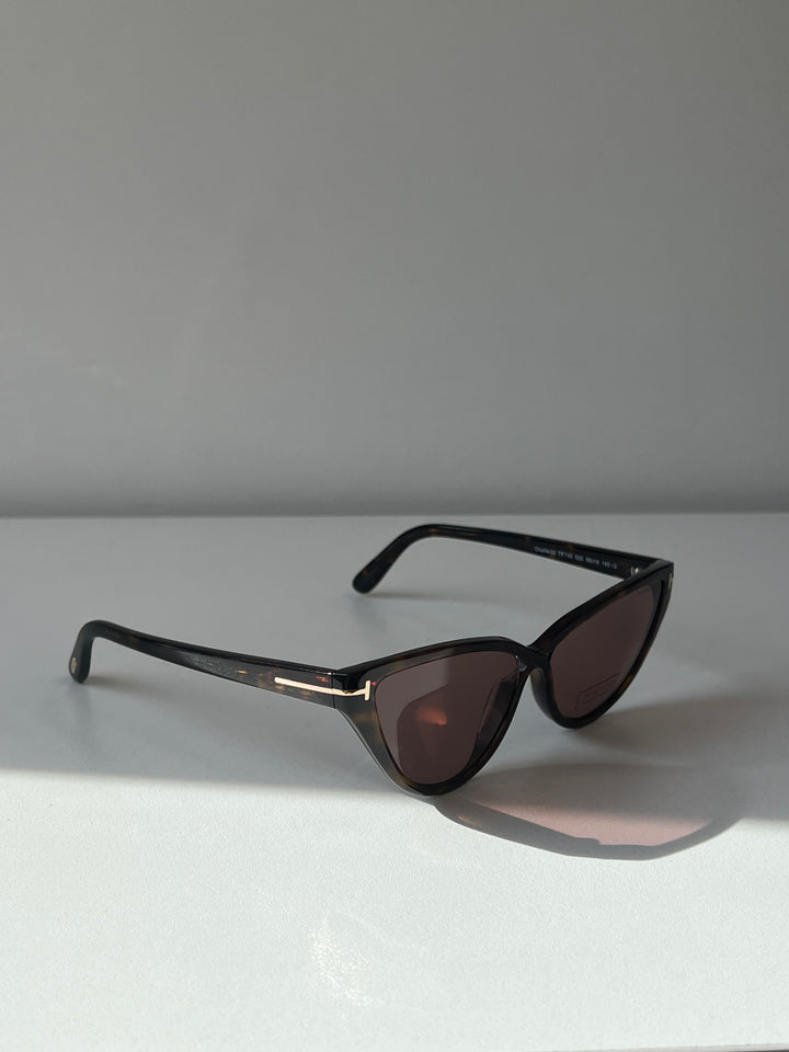 Tom Ford Indiana FT0497 Gafas de sol de aviador con espejo en oro rosa