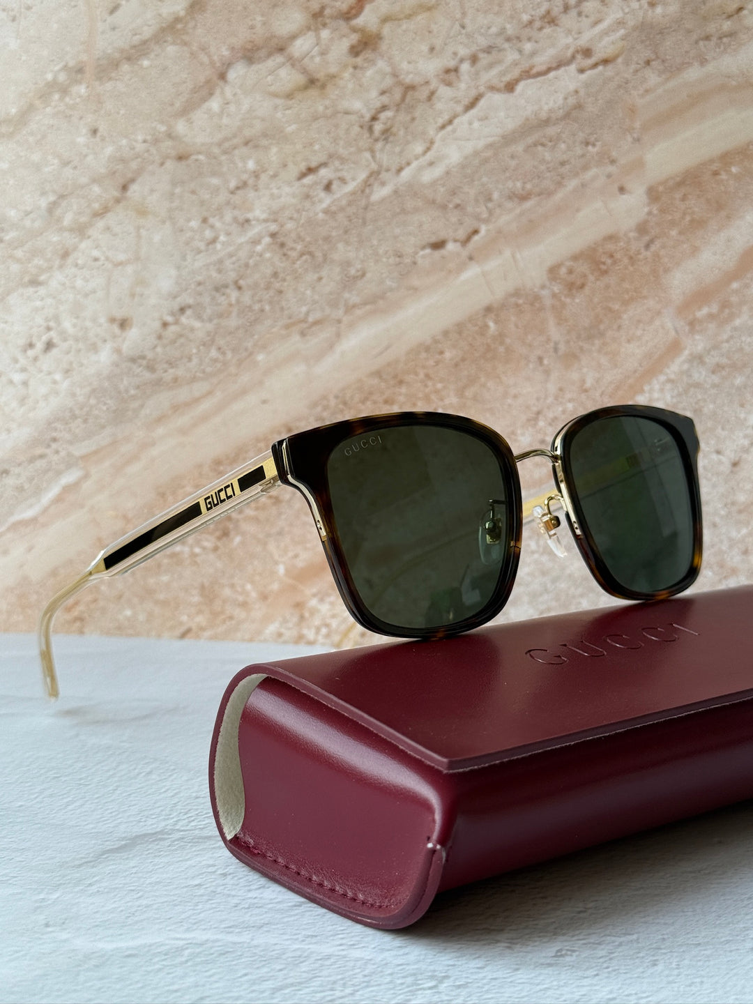 Gucci GG0563SK Havana Brown Unisex Sunglasses