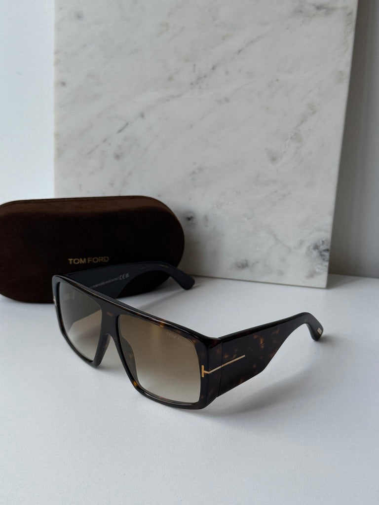 Tom Ford Raven FT1036 Sunglasses in Havana Brown Mirror