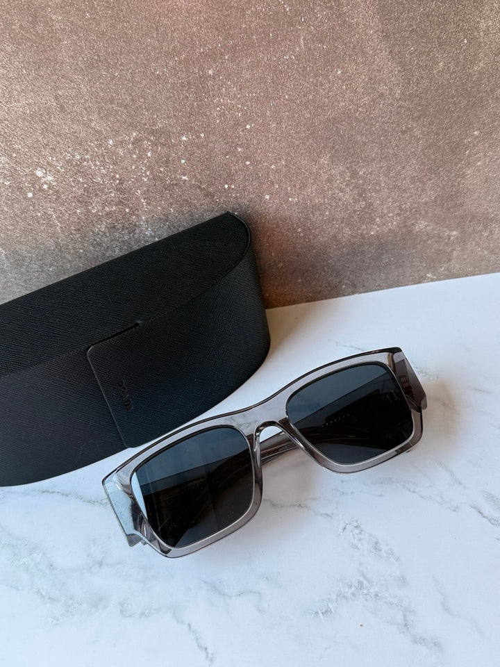 Prada PR10ZS Sunglasses in Transparent Asphalt